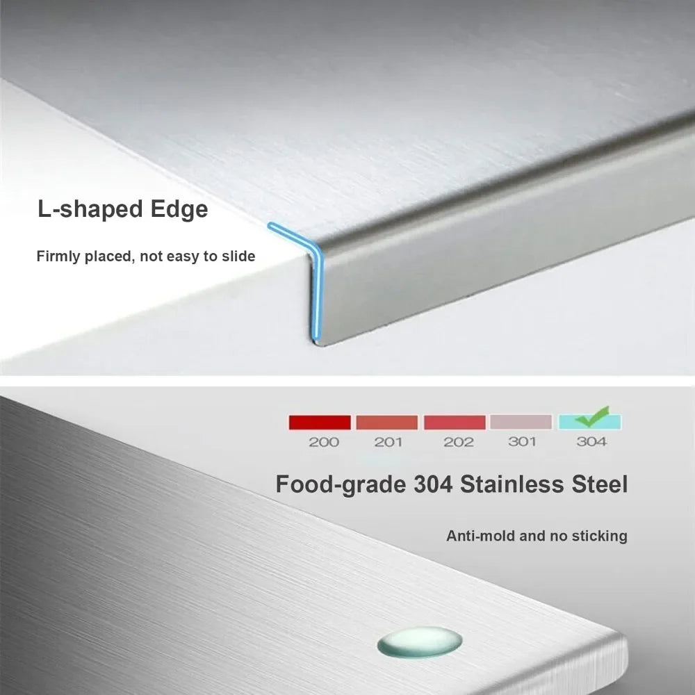 Novaro Pro 304 Stainless Steel Cutting Board