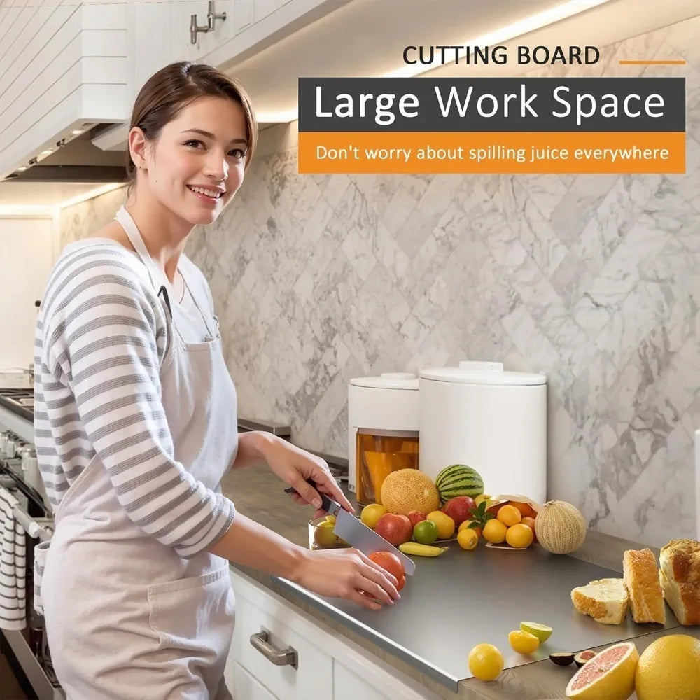 Novaro Pro 304 Stainless Steel Cutting Board