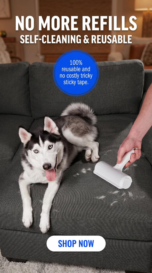 Self-Cleaning Pet Hair Remover Roller