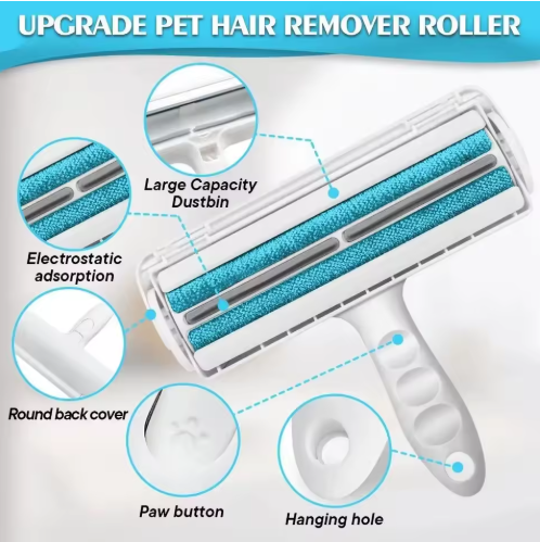 Self-Cleaning Pet Hair Remover Roller