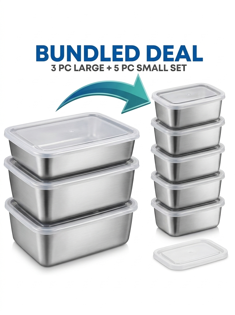 Novaro Stainless Steel Food Containers