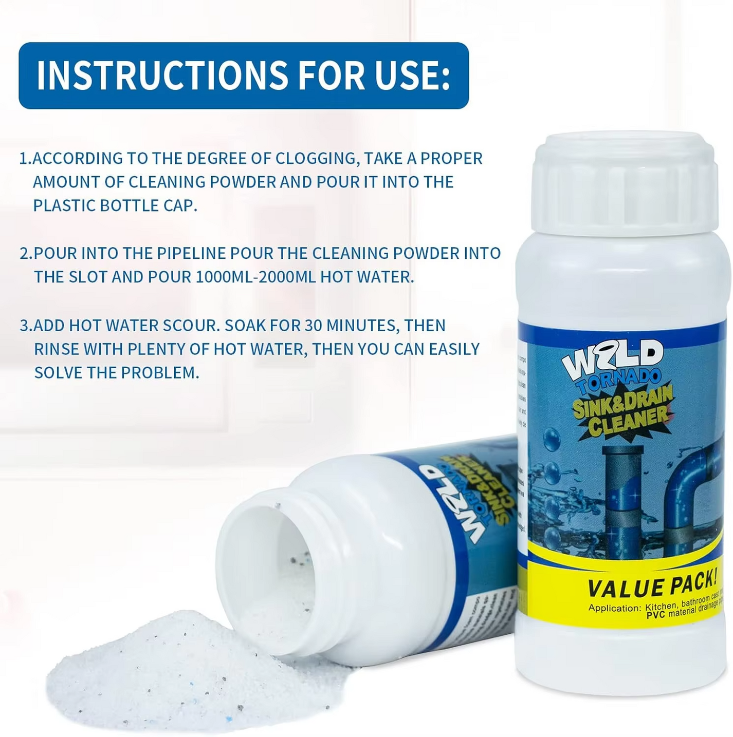 Pipe Unclogging Powder – FineDayOnline